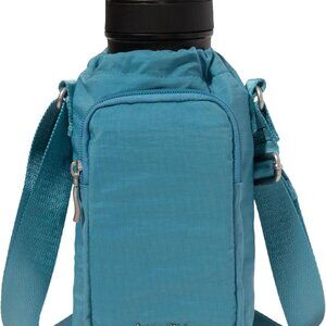Stylish Water Bottle Crossbody Bag with Zipper Pocket & RFID Slots - Lightweight